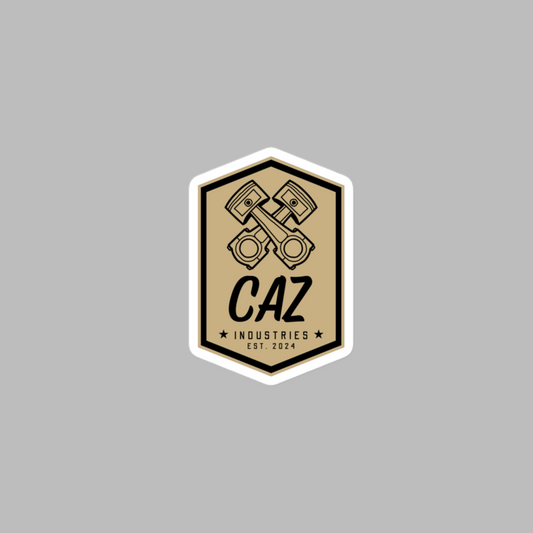 Caz Industries Logo - Sticker (Gold)