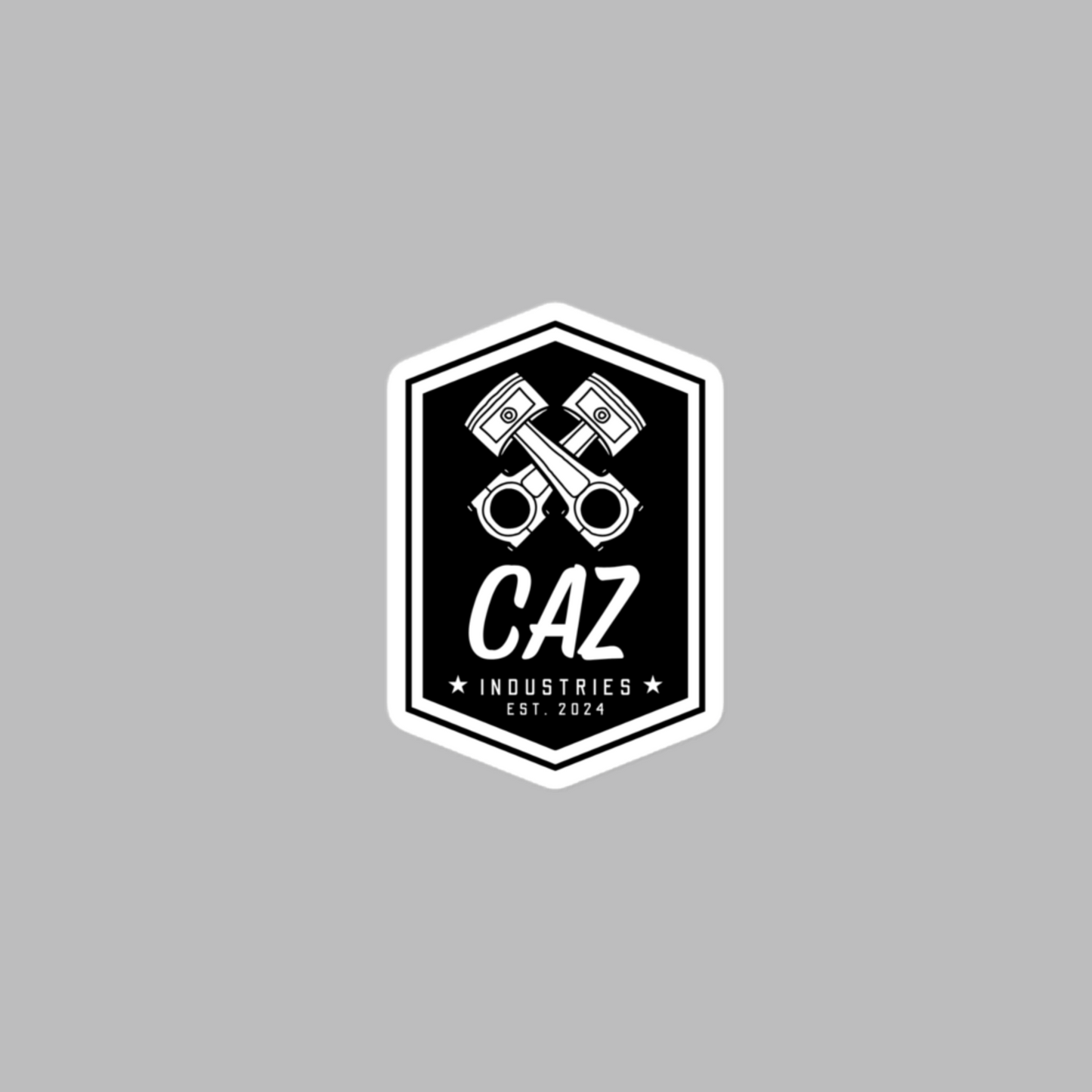 Caz Industries Logo - Sticker (Black)