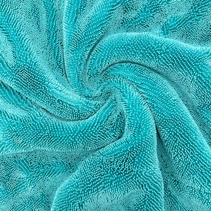 Microfiber Drying Towels (2-Pack) – 1400 GSM Twisted Loop, Large 24"×36" + Medium 16"×24"